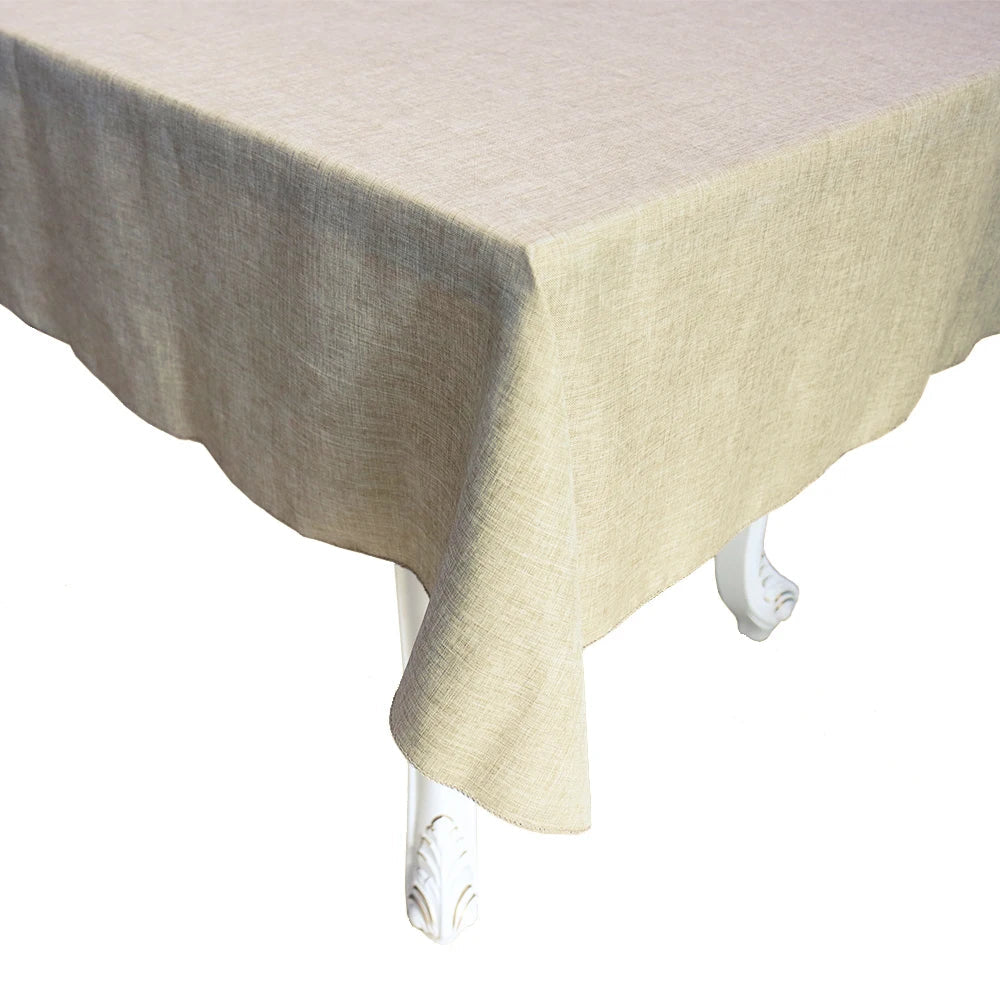 Retro Vintage Burlap Imitation Jute Linen Tablecloth for Wedding and Party Decor - ToylandEU