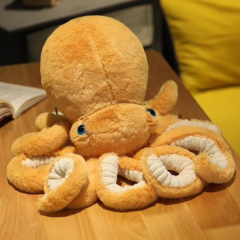 Lifelike Octopus Plush Toy Cushion For Kids Birthday Gift - ToylandEU