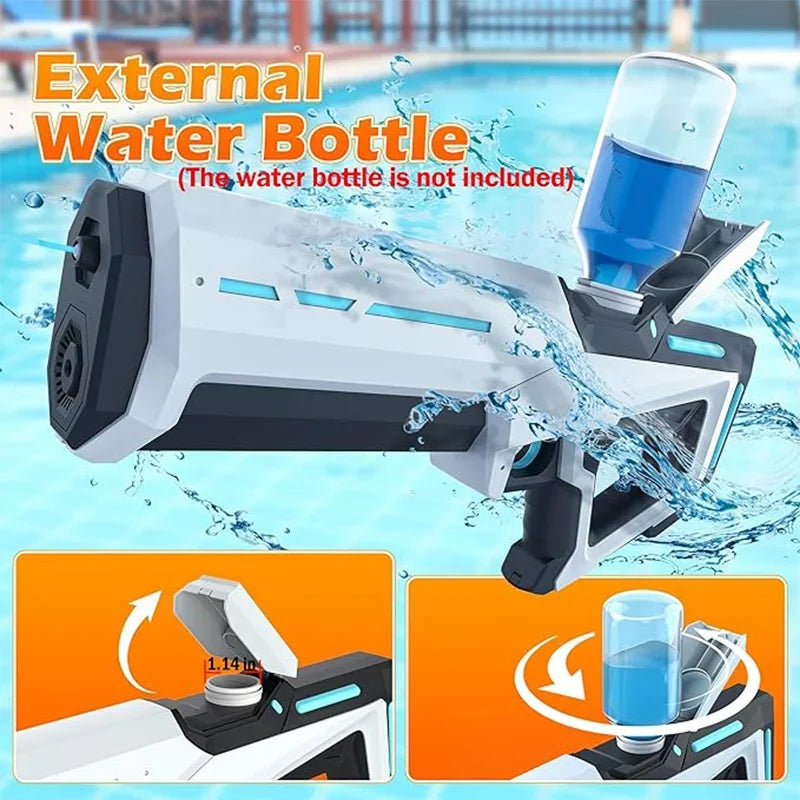 Electric Water Gun | Automatic Water Suction | Lithium Battery Powered | Adults