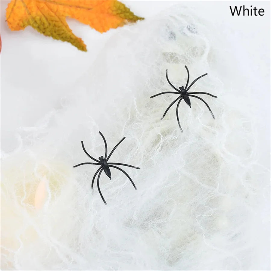 Stretchy Spider Web | Artificial Cobweb | Indoor Outdoor Use | Haunted House