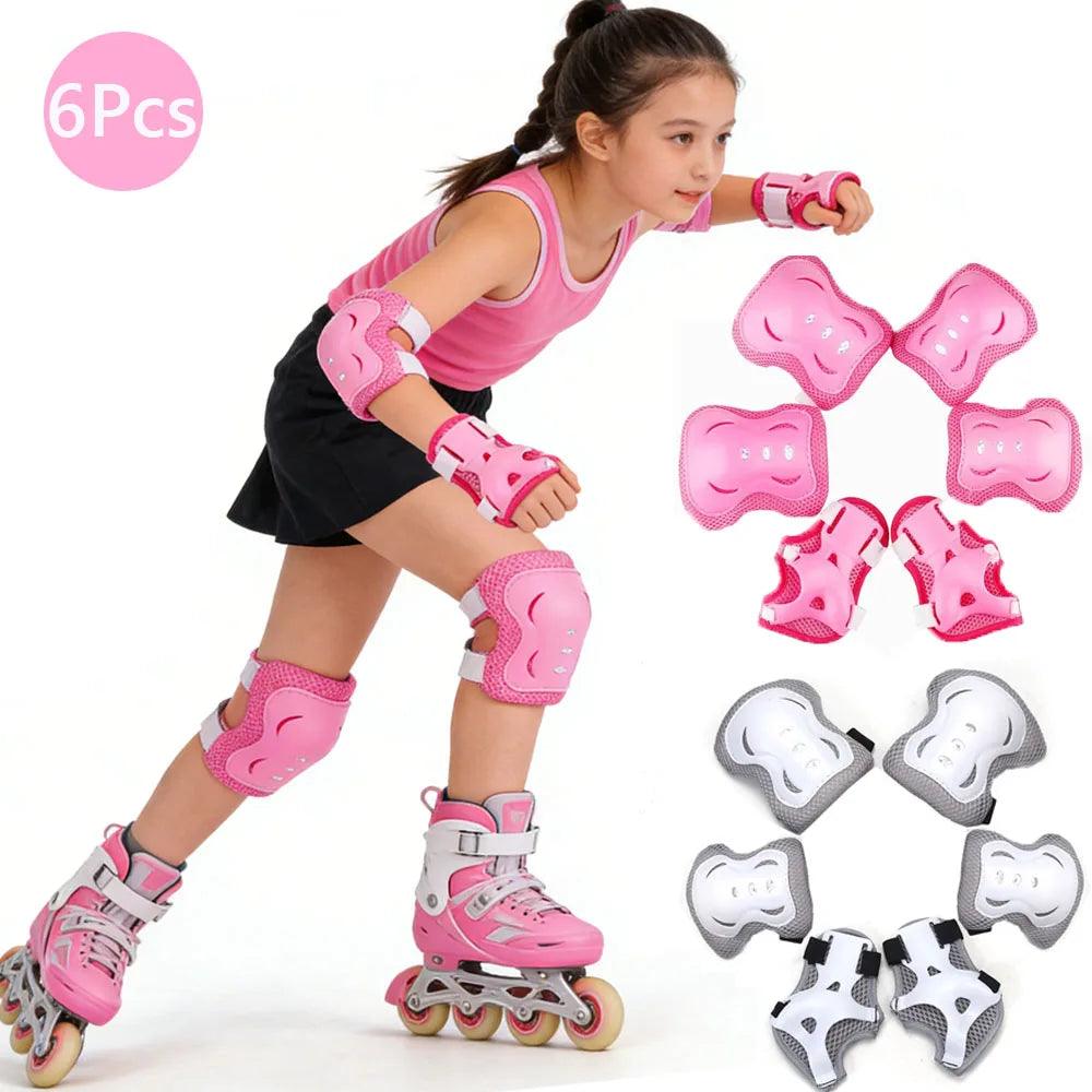 Youth Knee Elbow Pads | Soft Knit 6 Piece | Toylandeu™