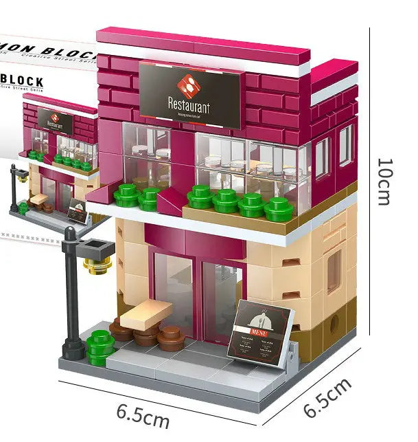 Lego Compatible Building Blocks | Mini City Street View Set | Small Blocks | 14+