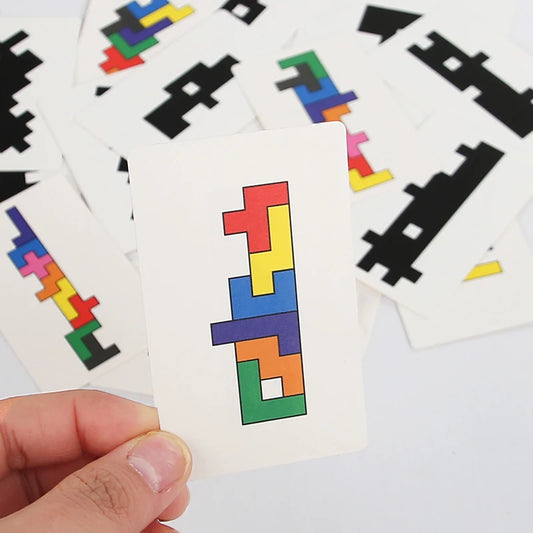 Wooden Shadow Matching Puzzle For Kids Develops Spatial Skills