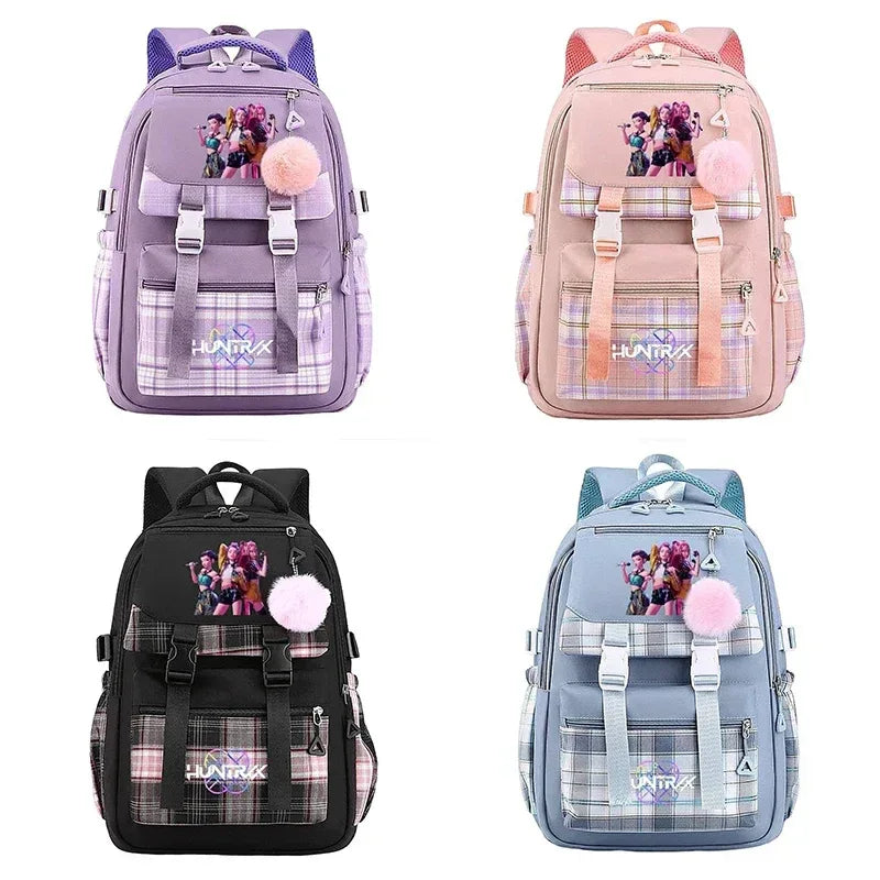 Anime Demon Hunters Backpack Large Capacity Unisex School Bag - ToylandEU