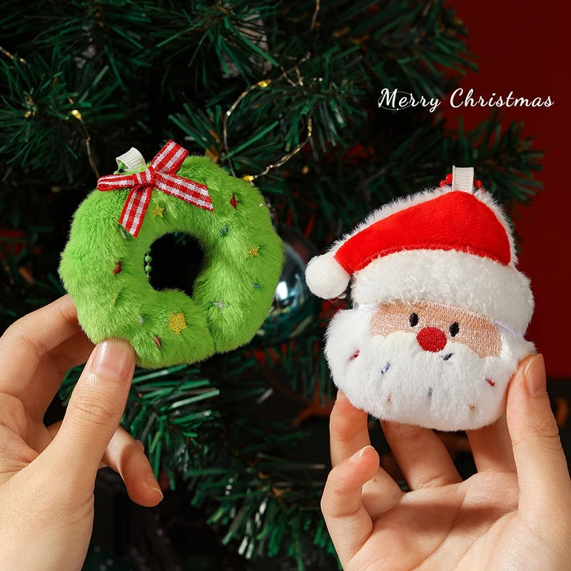 Christmas Plush Ornament | Santa Claus Snowman | Soft Touch Design