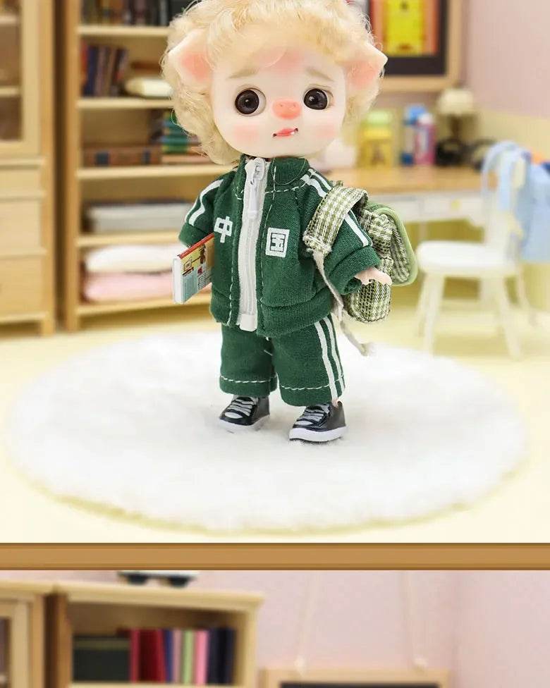 Ob11 Bjd Doll Boy Pig Face Piggy Ball-jointed Mini Doll Gift - ToylandEU