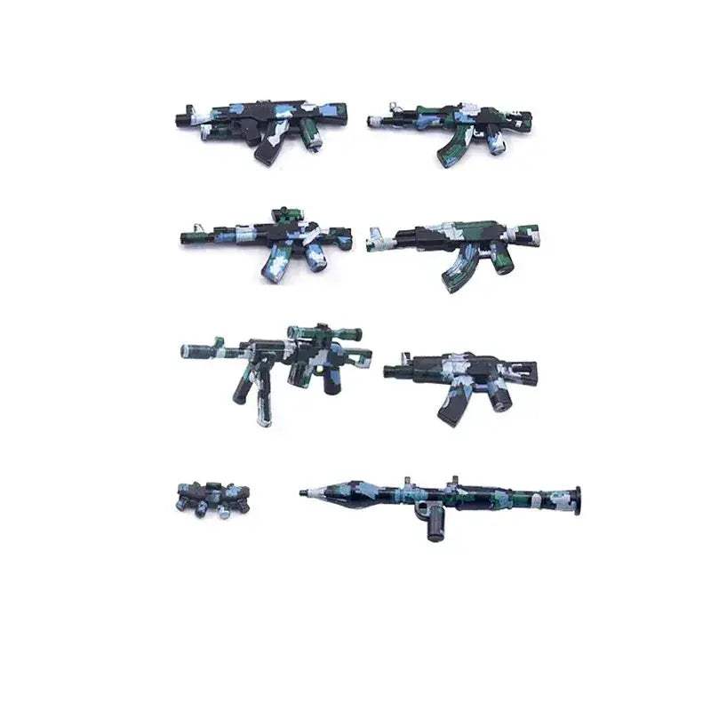 Lego Compatible Military Building Blocks Set With Weapons - ToylandEU
