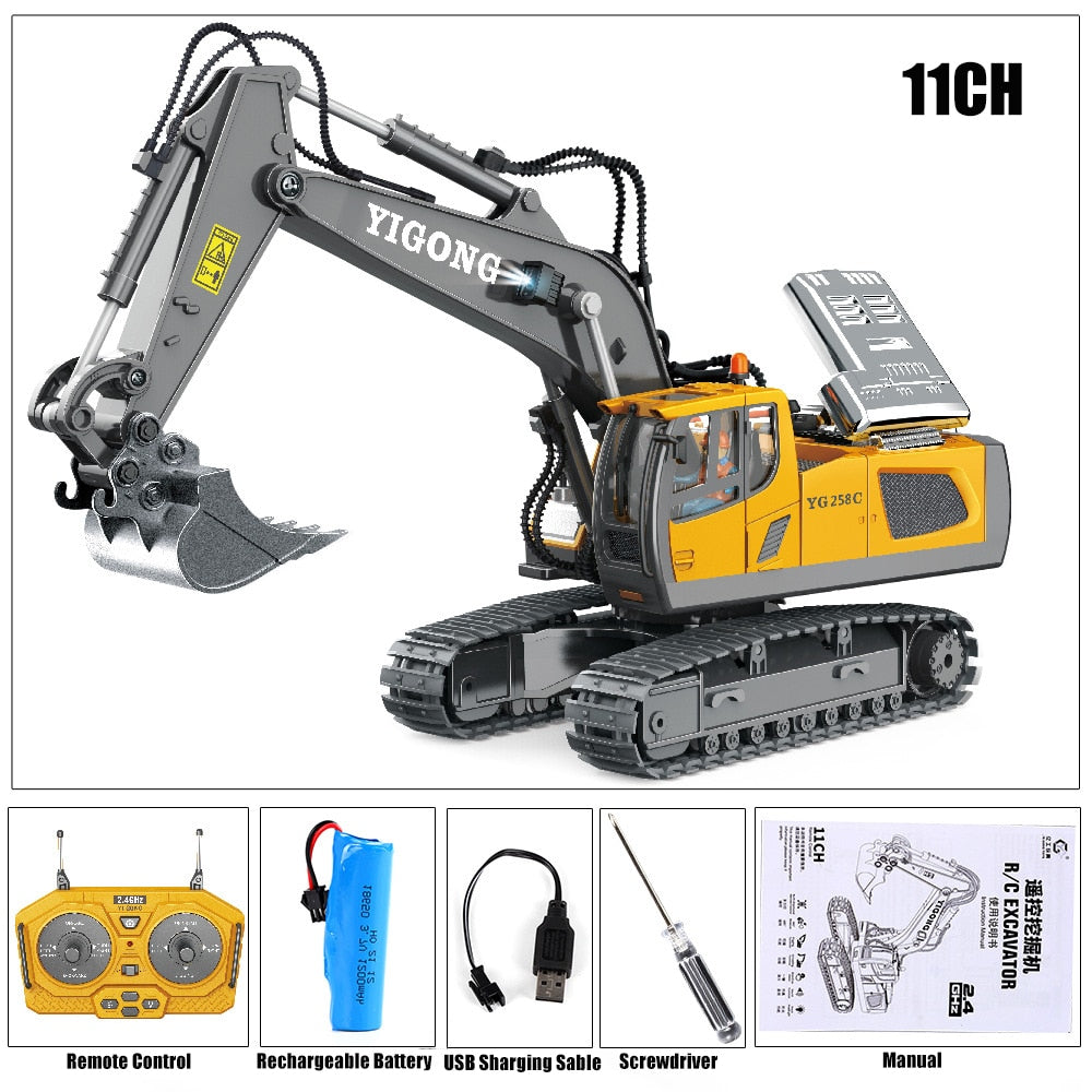 RC Car Children's Remote Control Excavator Dump Truck Bulldozer Electric Toy Toyland EU