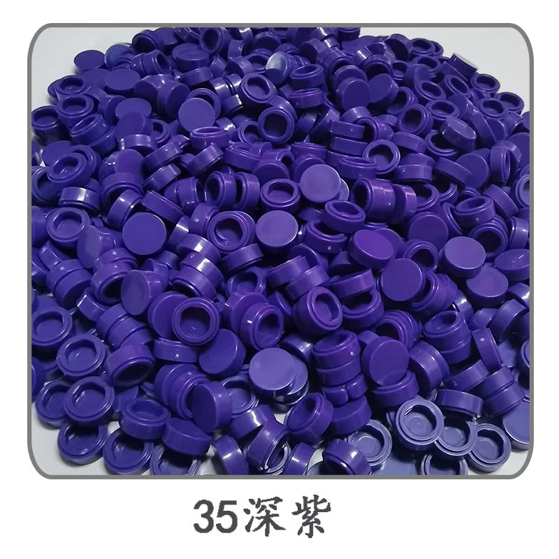 Small Particle Bricks | 1x1 Round Tiles | Compatible With Lego | MOC Builders