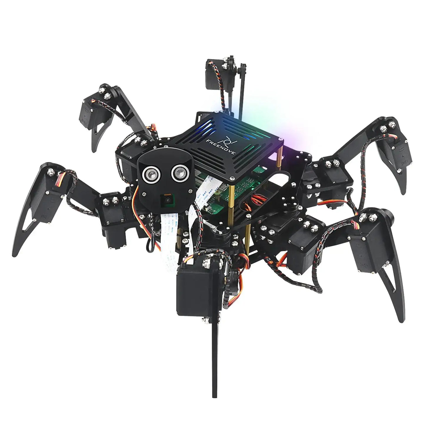 Freenove Big Hexapod Robot Kit for Raspberry Pi 5 4 B 3 B+ Zero 2 W, Face Recognition, Ultrasonic Ranging, App, Camera, Servo - ToylandEU