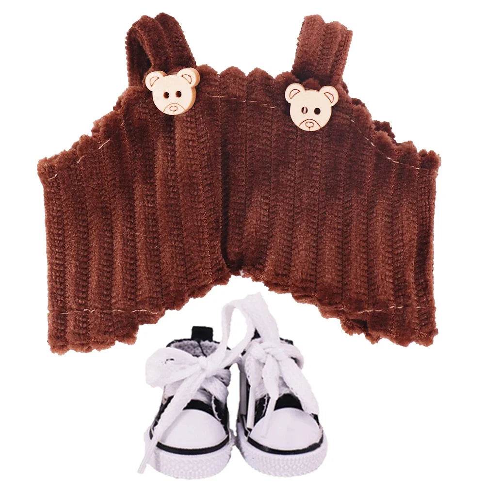 Doll Pants And Doll Shoes For Labubu 17cm Plush Doll Accessories - ToylandEU