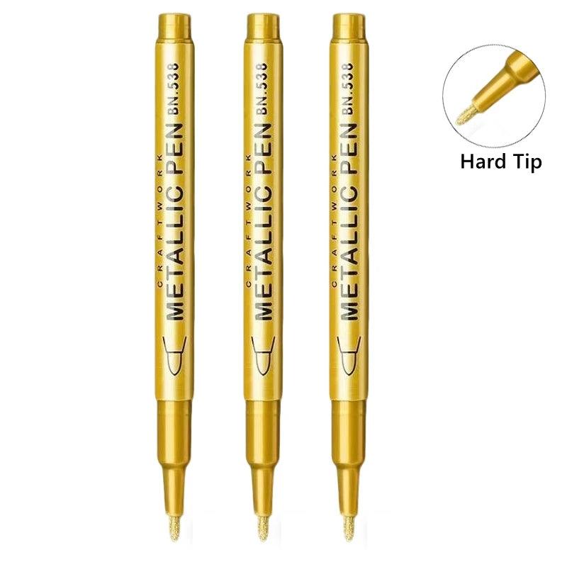 Metallic Paint Pens | Brush Tip Nib | Toylandeu™