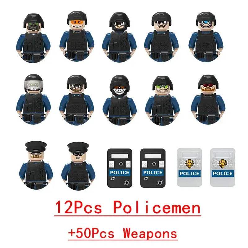 Armored Military Jeep Lego Compatible Building Block Toy - ToylandEU
