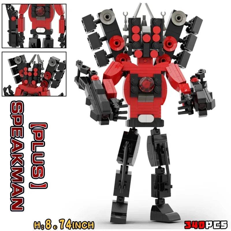 Moc Skibidi Toilet Action Figures Model Building Blocks Toys - ToylandEU