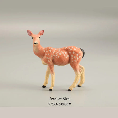 Forest Animal Action Figures Set - Moose, Elk, Reindeer, Alpaca, Sika Deer ToylandEU.com Toyland EU