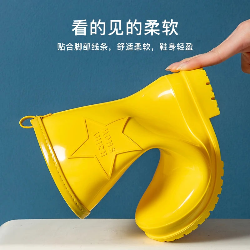 Kids Rain Boots | Waterproof Non Slip | Lightweight Eva | Youth Sizes 27 To 40