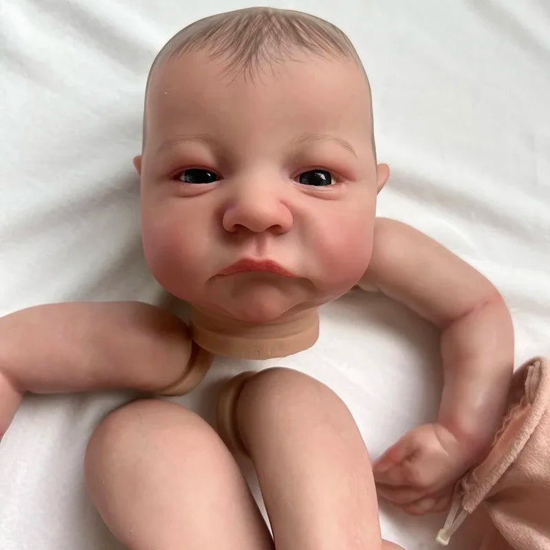 Realistic 19" Levi Awake Reborn Doll Kit - DIY Soft Cloth Body Fun