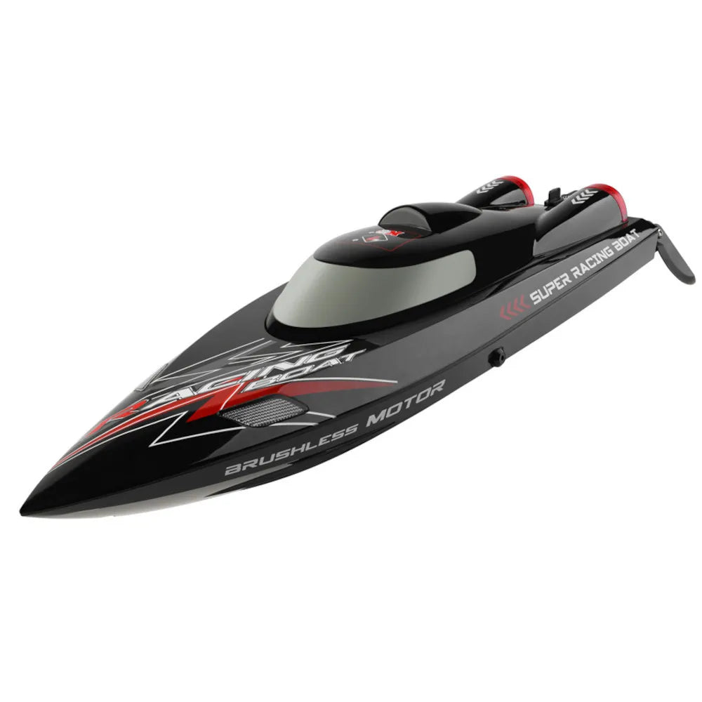 RC WL916 High-Speed 2.4G Brushless RC Boat with LED Lights & Water Cooling System - 60km/h Fast Remote Control Model