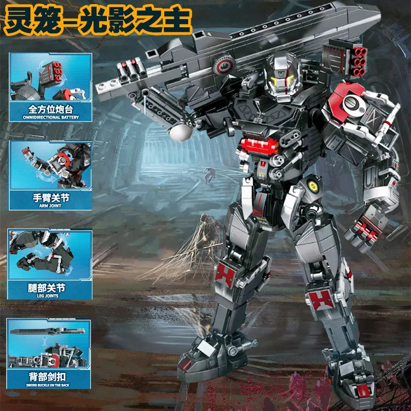 Mecha Series Robot City Mech Building Blocks Set with 802 Pieces - ToylandEU