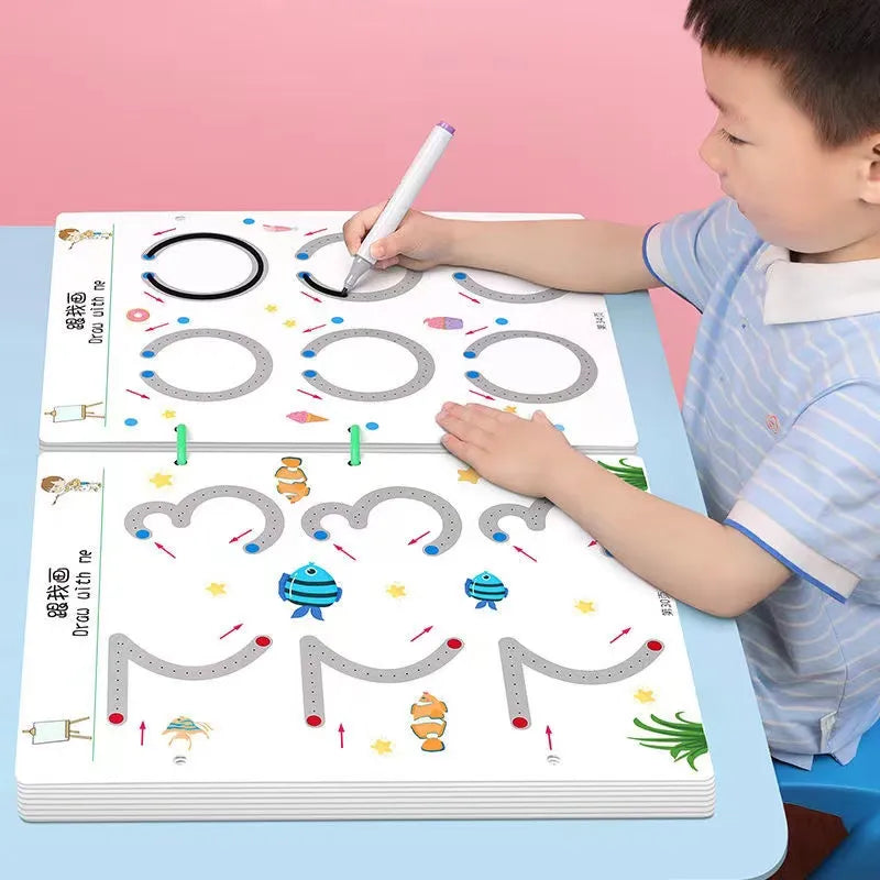 Montessori Drawing Toy for Children: Pen Control Training and Colorful Creativity