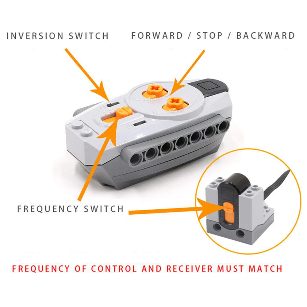 5PCS Power Functions Set: M Motor 8883, XL Motor 8882, AA Battery Box - ToylandEU