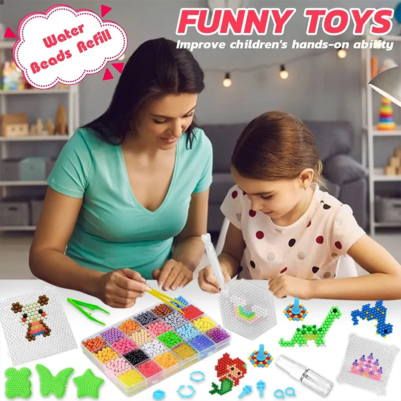 Water Beads Toy Set | DIY Craft Kit for Kids | Educational Puzzle Toys | 14+