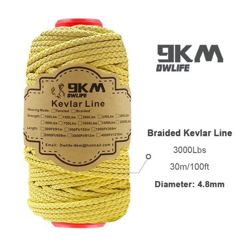 High Strength 100% DuPont Braided Kevlar Line - Versatile Outdoor Utility Rope ToylandEU.com Toyland EU