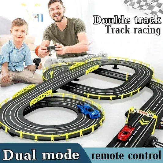 1 43 Scale Double Remote Control Slot Car Racing Set