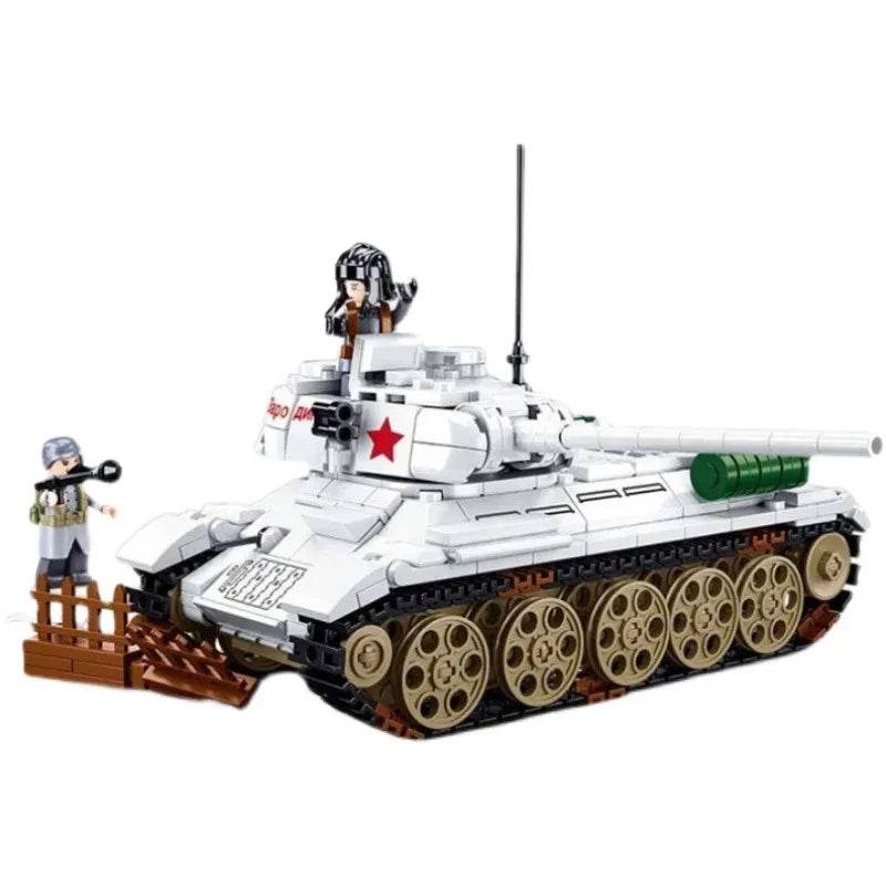 Military Series Building Blocks WW2 Heavy Battle Tank Set - ToylandEU