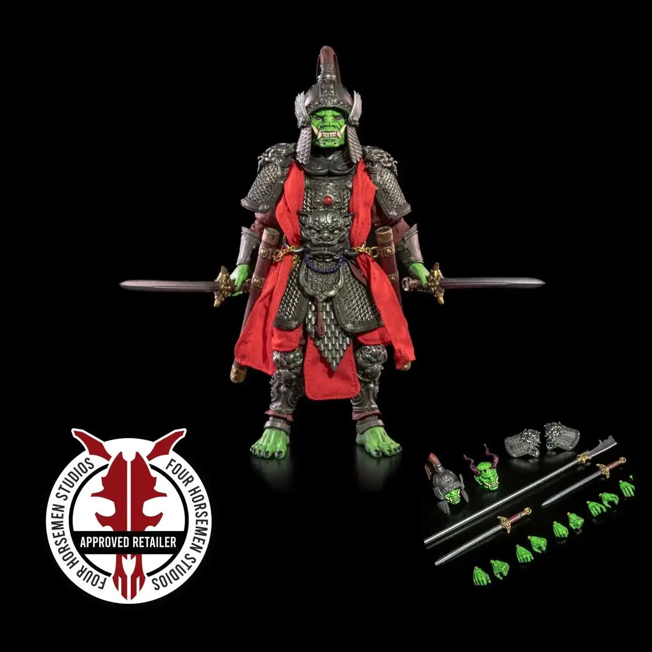 Four Horsemen Studios Mythic Legions Undead Skeleton Spearman Warrior Action Figure With Replaceable Accessories For Collectors - ToylandEU