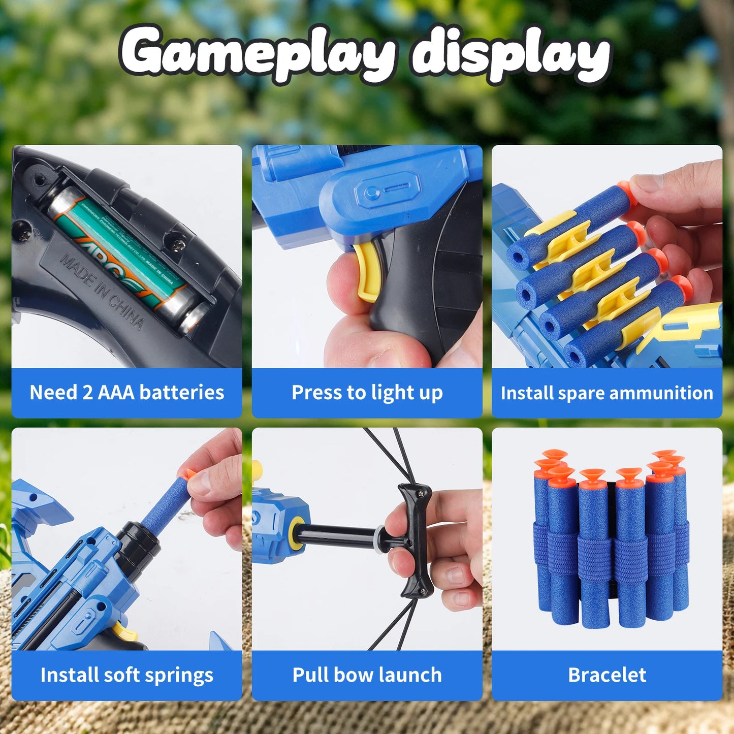 Kids Bow And Arrow Toy Safe Indoor Outdoor Play Gift