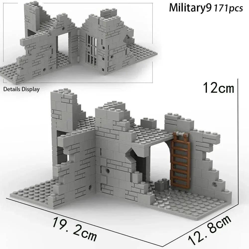 WW2 Military Trench Building Blocks Kit War Scene Toys - ToylandEU