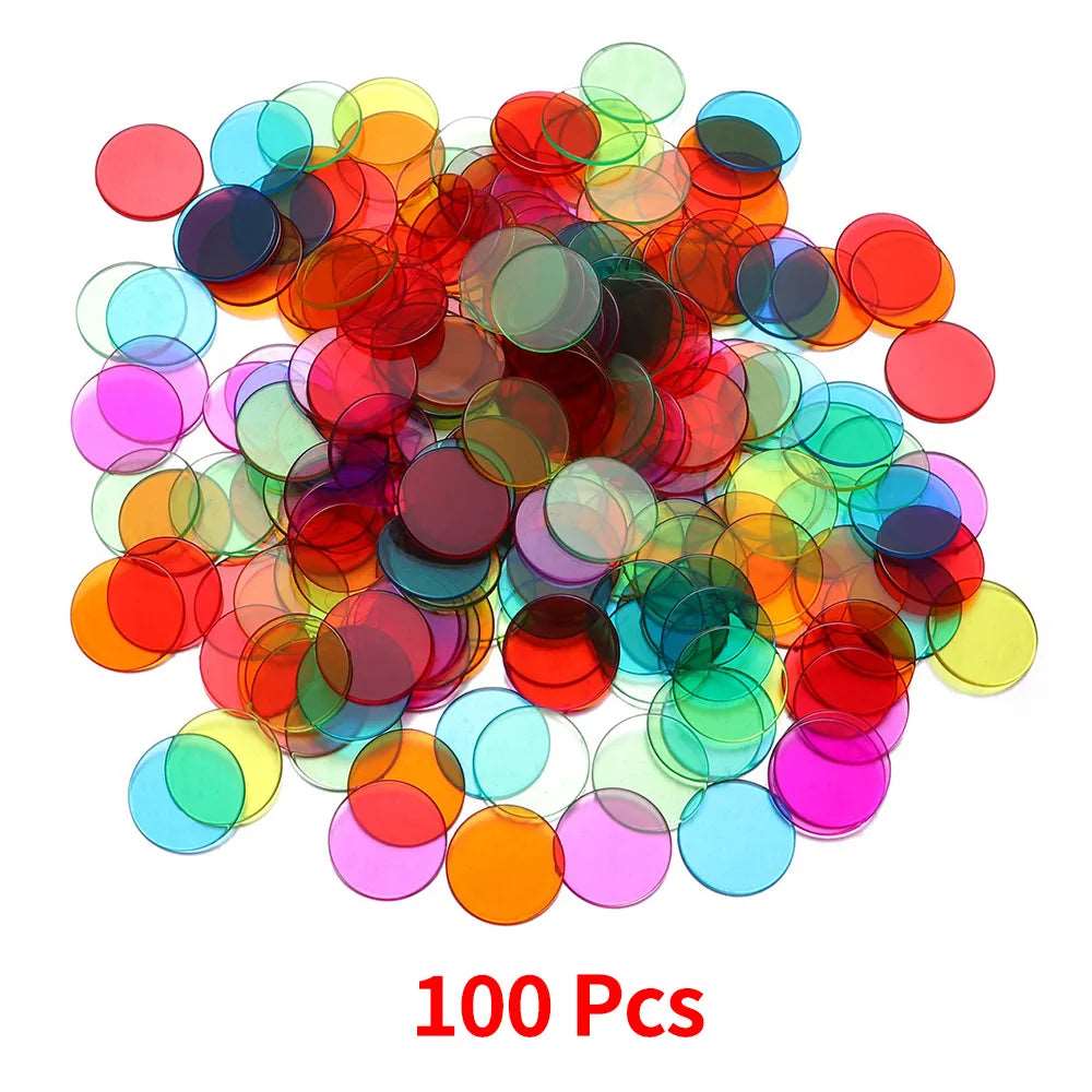 100 Pcs Counters for Maths Montessori Math Learning Education Toys - ToylandEU