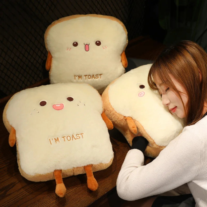 Plush Bread Pillow | 35cm Size | PP Cotton Filling