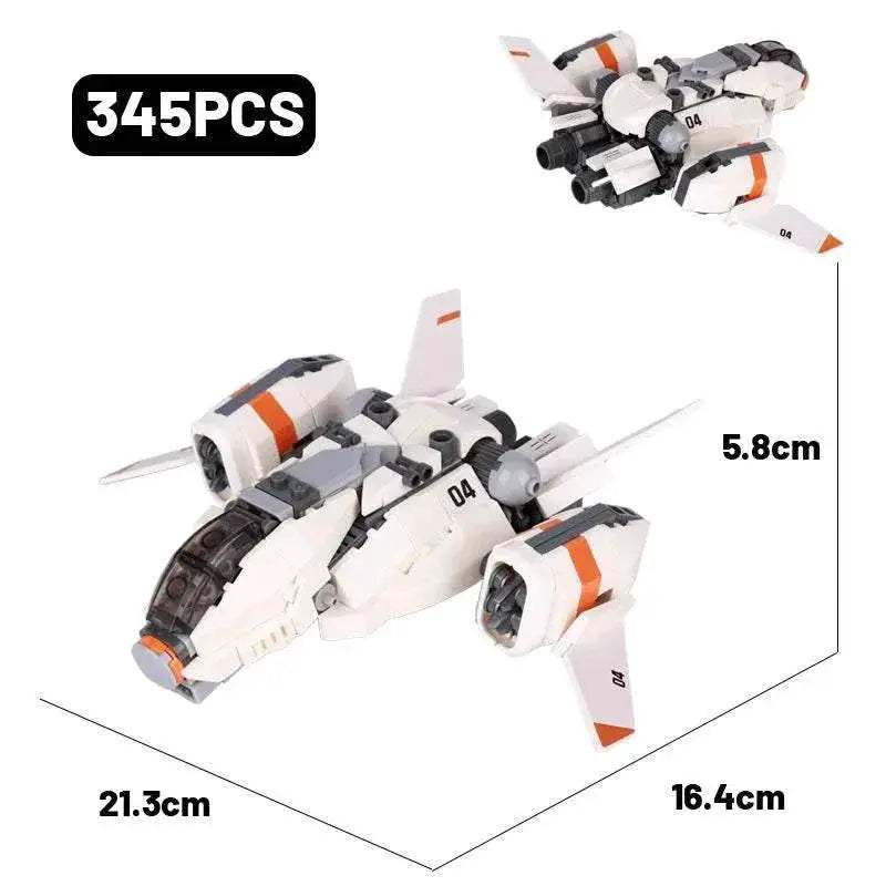 MOC Military Fighter Building Blocks Kit Combat Robots Gift Building Bricks MOC - ToylandEU