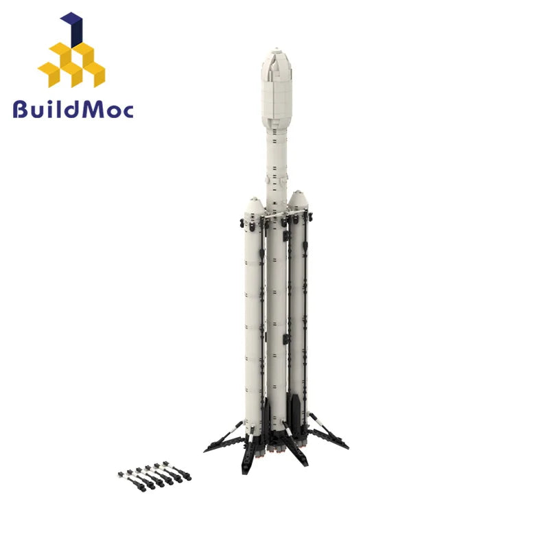 Falcon Heavy Carrier Saturn V Scale Space Spaceship Building Kit - ToylandEU