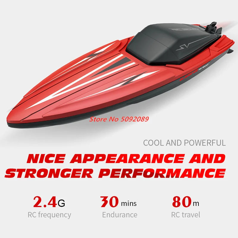 High-Speed 35CM Large RC Racing Boat with 30-Minute Drive Time - ToylandEU