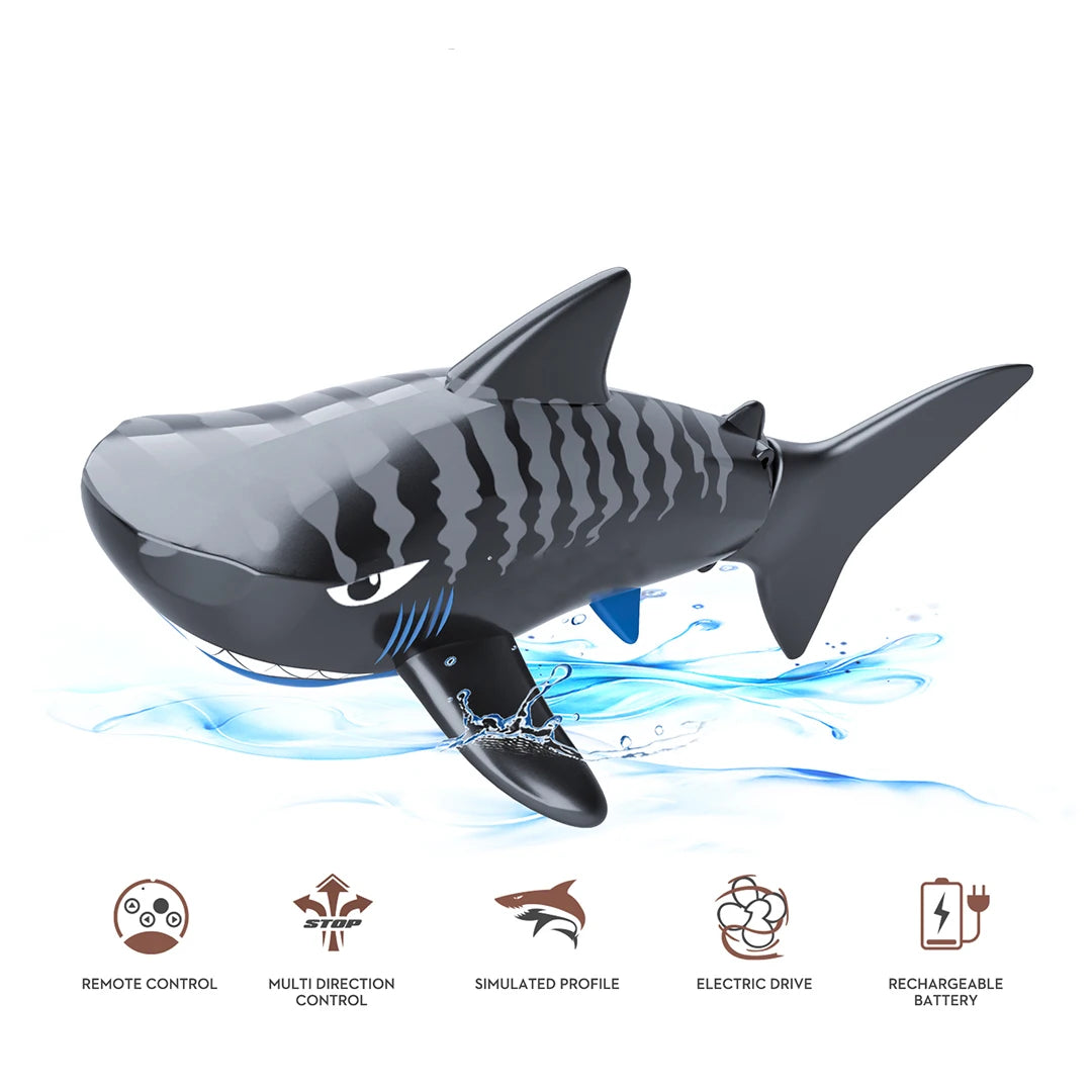 RC Shark Waterproof Electric Remote Control USB Charging Simulated