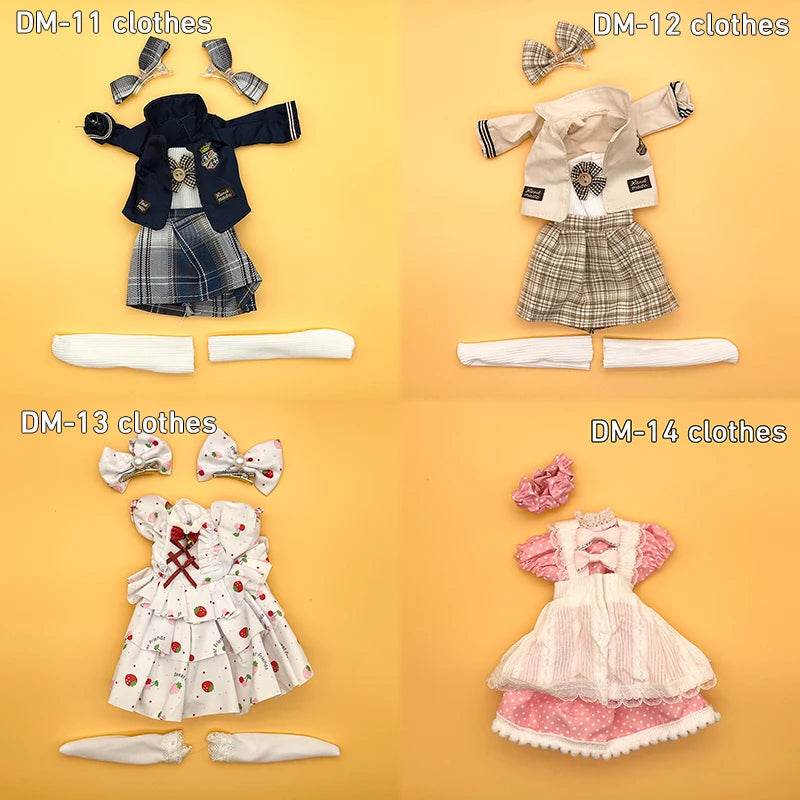 Bjd Dolls 30cm Anime Doll Full Set 1/6 Bjd Movable Body - ToylandEU