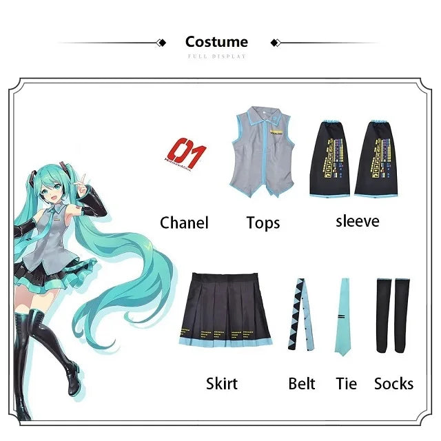 Cosplay Costume Set | Anime Polyester JK Dress | Two Piece | Adult Sizes