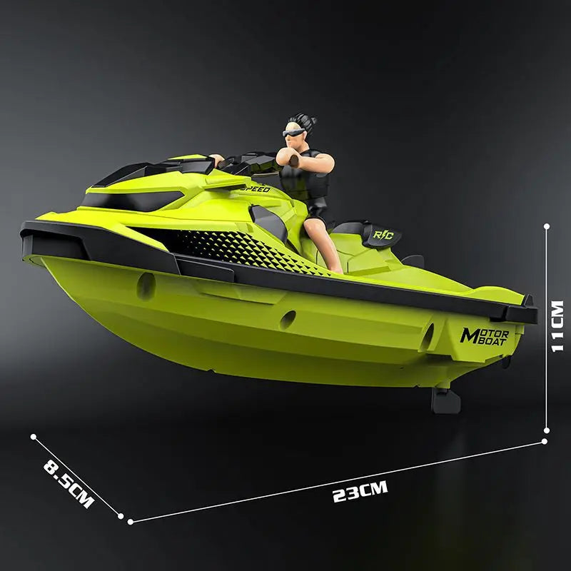 Rc Remote Control Boat 2.4g  Lights Remote Control Motorboat Electric - ToylandEU