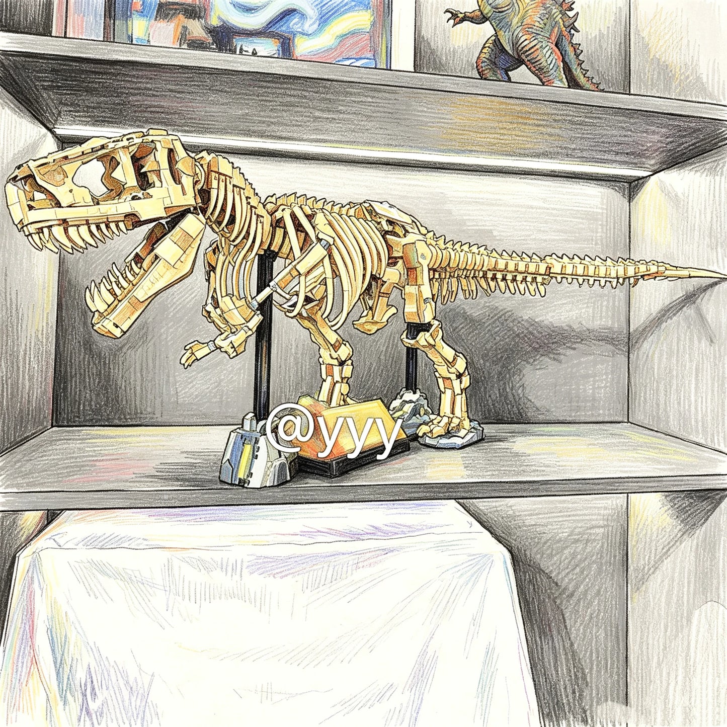 Dinosaur Model Kit | 3145 Pieces | Assembly Required | Tyrannosaurus Rex