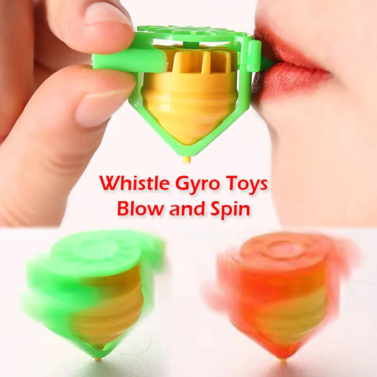 Blow and Spin Whistle Top Toy Set of 5 ToylandEU.com Toyland EU