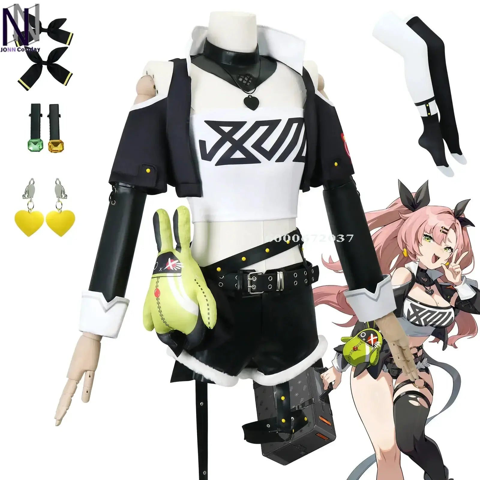 Zenless Zone Zero Nicole Demara Cosplay Costume Carnival Uniform Wig Anime Halloween Costumes for Women Game Roleplay Outfit - ToylandEU