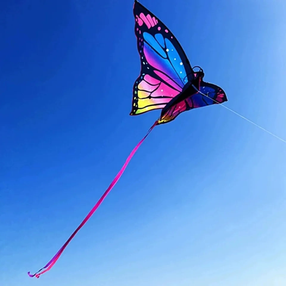 Kite | Easy Steering | Long Tail | Butterfly Design 1.45m