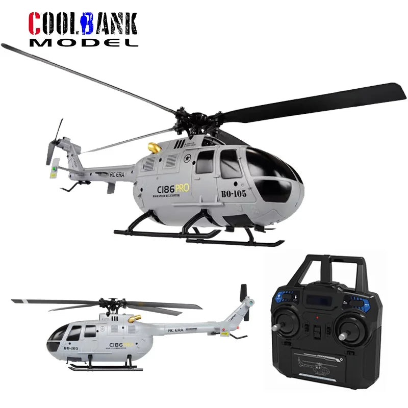 C186 Pro RC Helicopter with Brushless Motor and App-Controlled Features