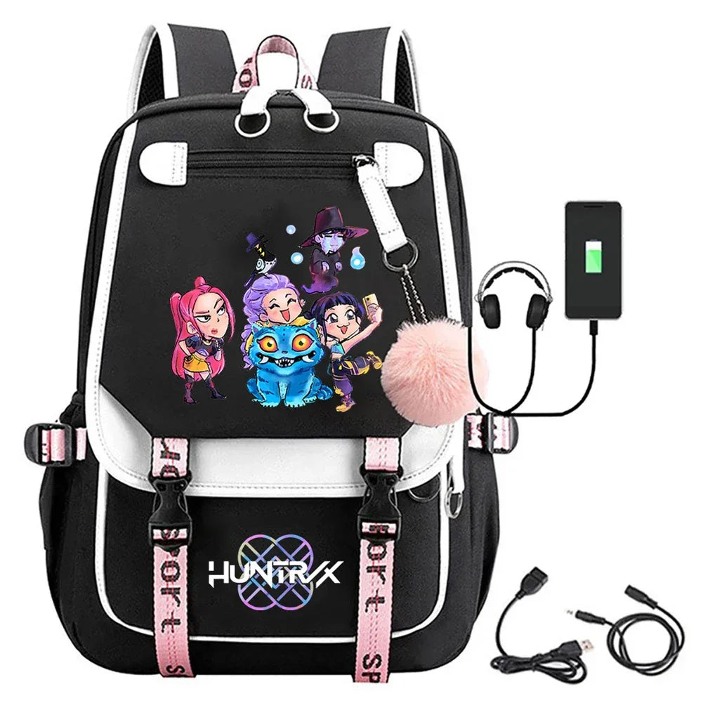 Demon Hunter Backpack For Girls Y2K Large Capacity School Bag - ToylandEU
