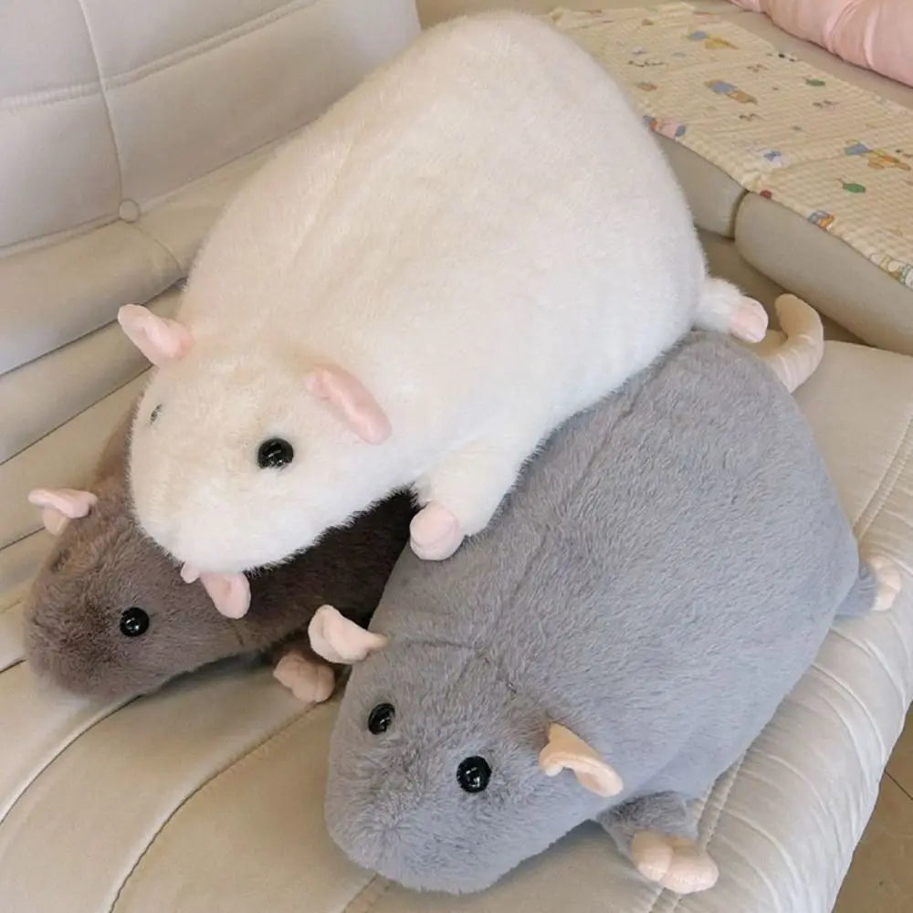 Oversized Flower Branch Mouse Plush Toy For Gift Cute