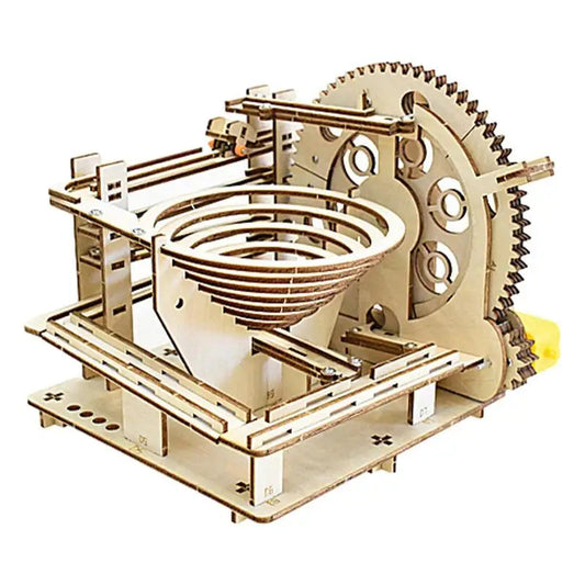 3D Wooden Puzzle Block Toys with Mechanical Gear Engineering Kit