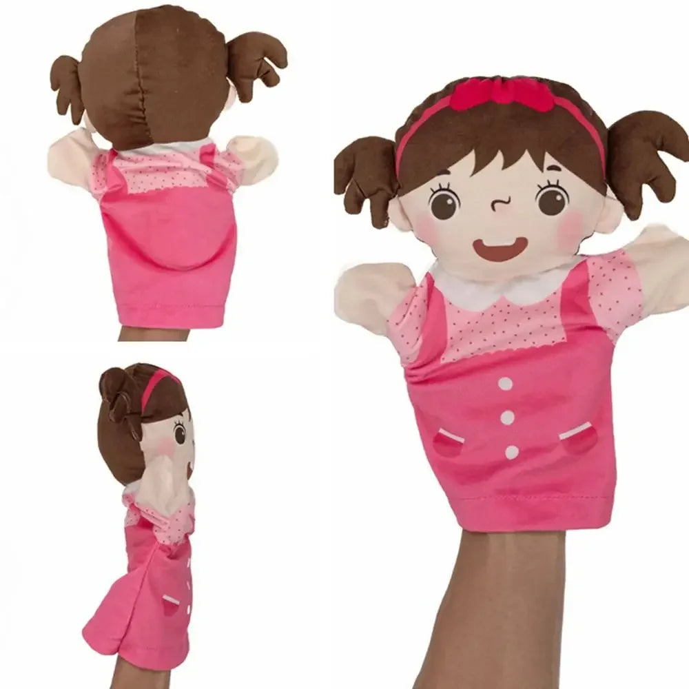 Family Hand Puppets | Plush Material | Secure Inner Glove | Kids Story Set